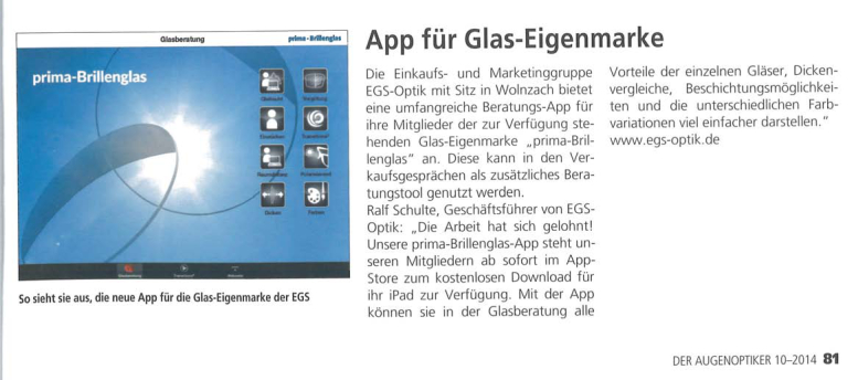 Artikel Der Augenoptiker pB APP