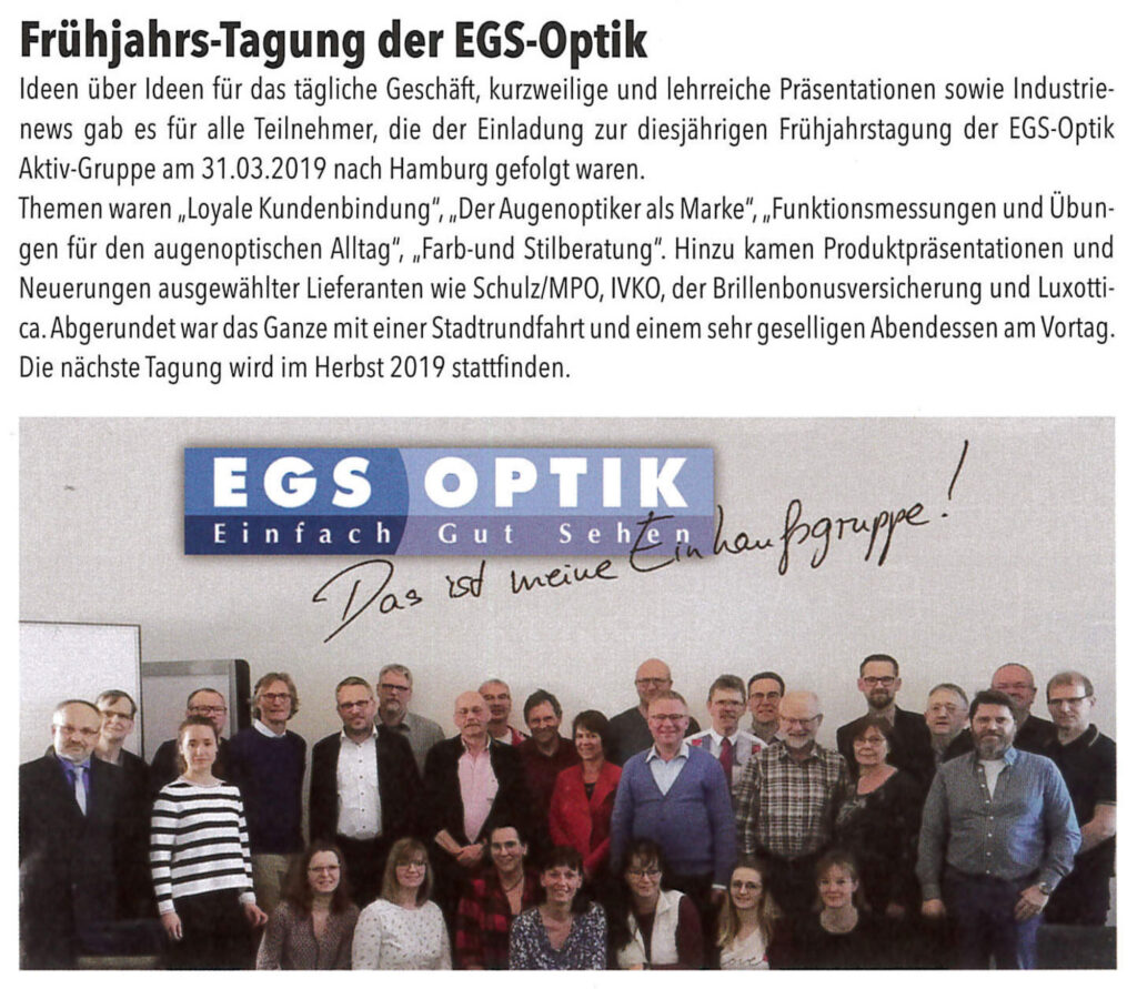 EYE COM Aktivgruppentagung